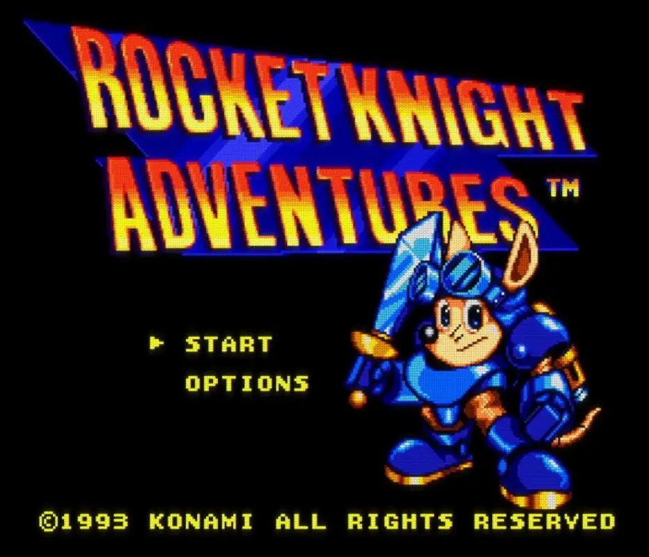 Rocket Knight Adventures title screen