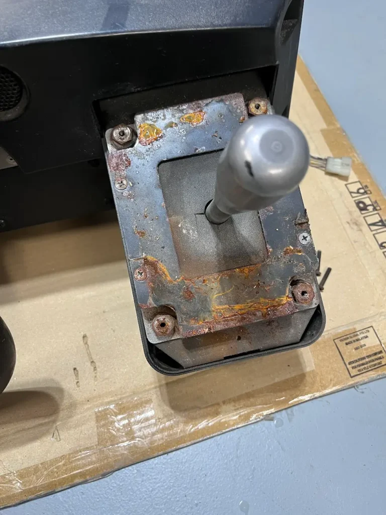 The gear shift was rusted and had decades of gunk built up on it. I needed to completely disassemble it.