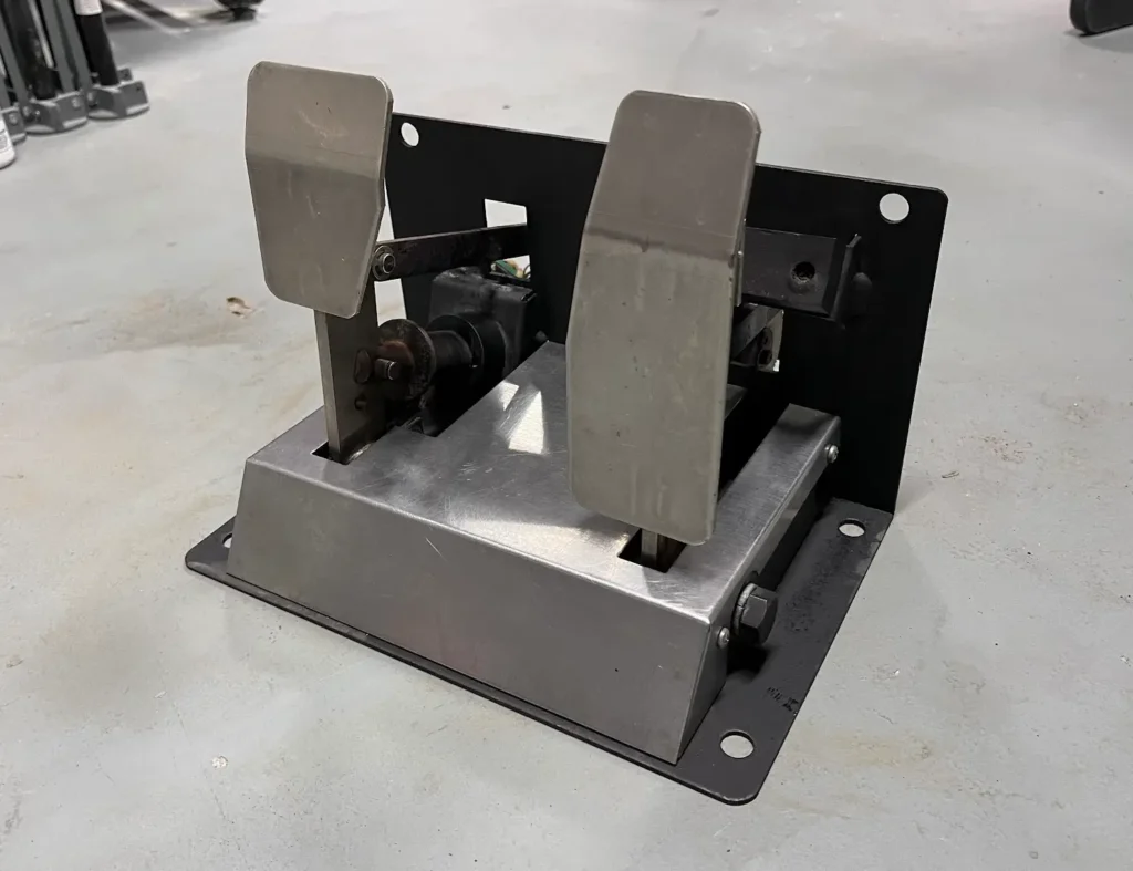 Daytona USA cabinet pedals restored and reassembled