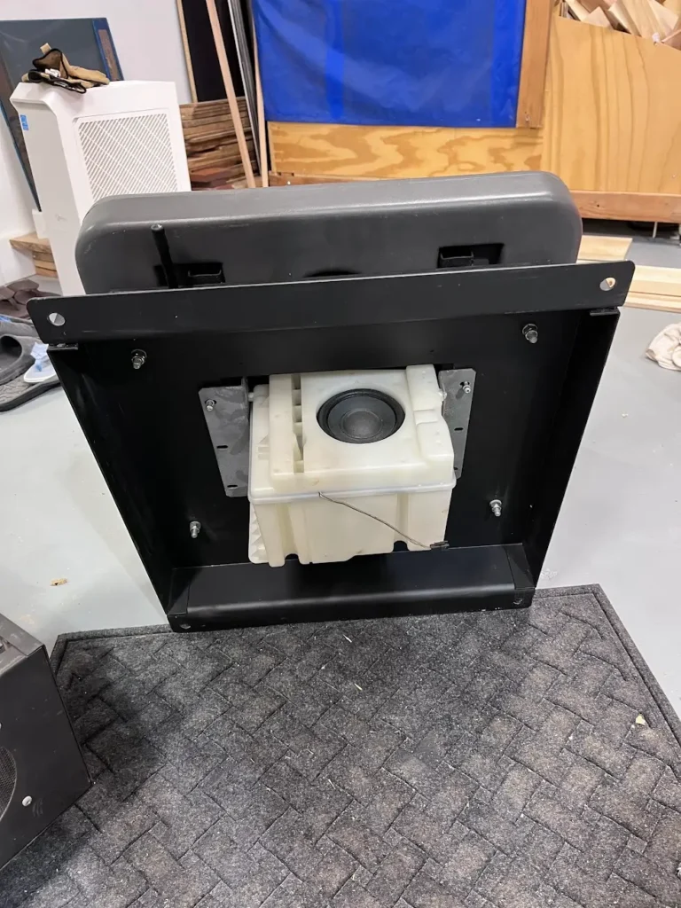 Restored Daytona USA Twin Cab seat and subwoofer