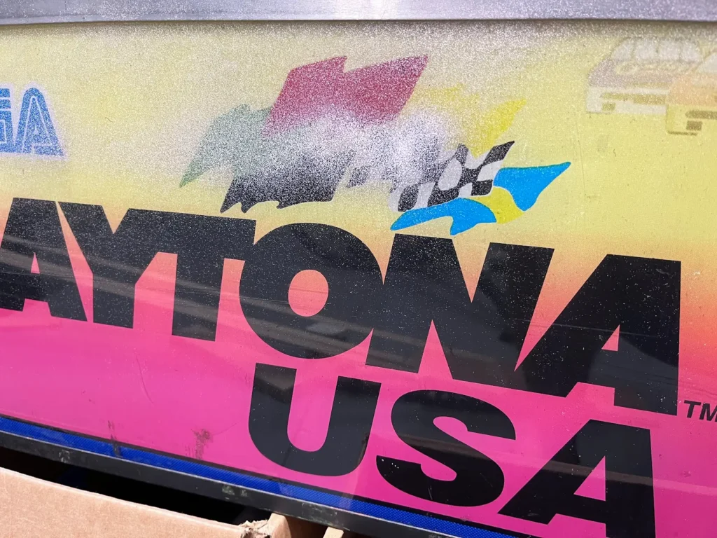 Damaged Daytona USA marquee